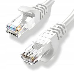 Kabel ETHERNET KABEL Patchkabel U/UTP 5e INTERNET RJ45 / RJ45 20 m vit