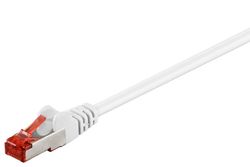 Patchkabel CAT 6, S/FTP (PiMF), vit, 0,5 m