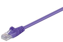 Patchkabel CAT 5e, U/UTP, violett, 0,25 m