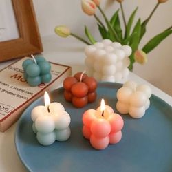 2 -pakk stor/liten DIY -stearinlysekub - stearinlys - Lett form