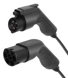 DELTACO e-Charge EV-ladekabel type 2 til type 1 - 16A - Opptil 3,6 kW - 3 meter