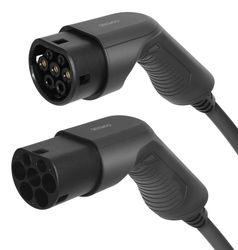 DELTACO e-Charge ladekabel for elbil type 2-kontakt - 16A - 11 kW - 5 meter