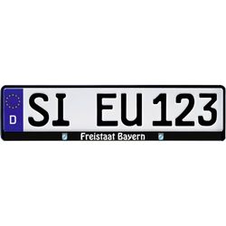 HP Autozubehör Freistaat Bayern Hållare för registreringsskylt Svart (L x B x H) 13.5 x 53 x 1.5 cm