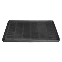 40 x 80 cm - Gummimatta för stövlar - Svart