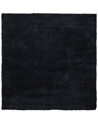Teppe Svart Polyester Bomull 200 x 200 cm Shaggy Dekorativt Moderne Tilbehør Innredning