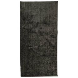 vidaXL gulvtæppe ISTAN 100x200 cm lang luv skinnende look antracitgrå