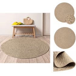 Mattor - Living Matta ZIZUR 120 cm jutelook inomhus och utomhus