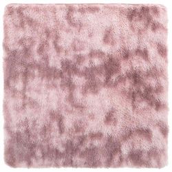 vidaXL Flossteppe med lang luv NAVARRA støvet rosa 240x240cm polyester