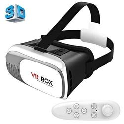 VR BOX 2.0 3D-Briller med Bluetooth & Remote - 3,5-6" Skærm