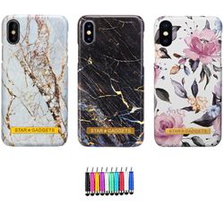iPhone X/Xs - Kuori / Suoja Flowers / Marble