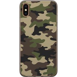 Apple iPhone X Deksel / Mobildeksel - Skog kamuflasje