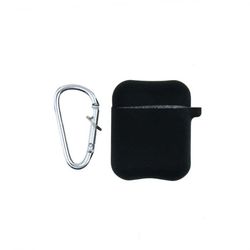 AirPods Silikonfodral Med Hängare - Svart