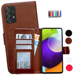 Samsung Galaxy A52/A52 5G - Nahkakotelo / Suoja