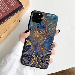 Samsung S21, Plus & Ultra shell itämainen sininen kuvio