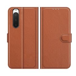 Sony Xperia 10 IV Plånboksfodral med Stativ - Brun