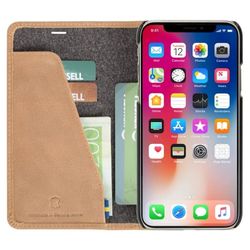 Krusell Sunne lompakkokotelo iPhone Xr:lle, Vintage Beige