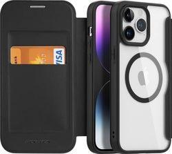 Dux Ducis Skin X Pro iPhone 15 Pro-deksel Magnetisk MagSafe Flip-deksel - Svart