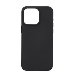 Essentials iPhone 15 Pro Max bakdeksel i silikon, svart