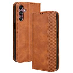 Wallet Stand Flip-telefonetui til Samsung Galaxy A15 5G - Brun