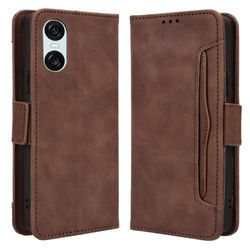 Til Sony Xperia 10 VI Lommebok-deksel - Brun