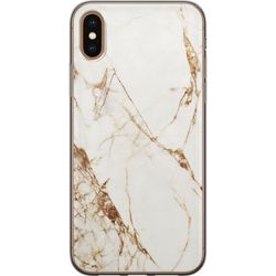 Apple iPhone X Gjennomsiktig deksel Hvit marmor