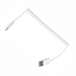 Android Load Cable USB / Micro USB Spiral Cable (White)