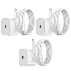 Lader til iPhone - Hurtiglader - Adapter + Kabel 20W USB-C