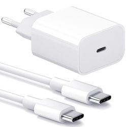 Lader til iPhone - Hurtiglader - Adapter + Kabel 20W USB-C