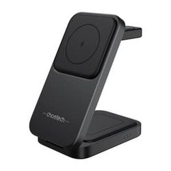 Magnetisk 3-i-1 oplader Choetech T611-F 15W til iPhone 12/13/14/15-serien