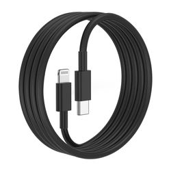 Laddkabel för iPhone & AirPods USB-C till Lightning Kabel 1M – Svart