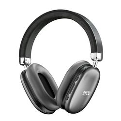 BWOO over-ear trådlösa hörlurar med Bluetooth 5.3 och TF-stöd – grå