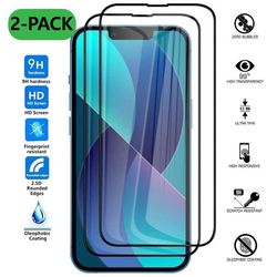 2-pack iPhone 13 Pro Max HD Skjermbeskyttelse Karbonfiber herdet glass