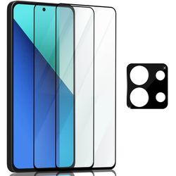 2-Pack Xiaomi Redmi Note 13 Pro Skærmbeskyttelse & 1-Pack linsebeskyttelse - Hærdet Glas 9H - Super kvalitet 3D