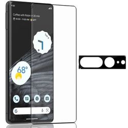 1-Pack Google Pixel 7 Pro Skærmbeskyttelse & 1-Pack linsebeskyttelse - Hærdet Glas 9H - Super kvalitet 3D