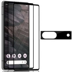 2-Pack Google Pixel 7A Skærmbeskyttelse & 1-Pack linsebeskyttelse - Hærdet Glas 9H - Super kvalitet 3D