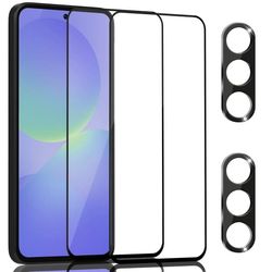 2-Pack Samsung A36 Skærmbeskyttelse & 2-Pack linsebeskyttelse - Hærdet Glas 9H - Super kvalitet 3D