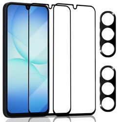 2-Pack Samsung A17 Skærmbeskyttelse & 2-Pack linsebeskyttelse - Hærdet Glas 9H - Super kvalitet 3D