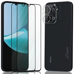 2-Pack Xiaomi Redmi 15C Skærmbeskyttelse & 1-Pack linsebeskyttelse - Hærdet Glas 9H - Super kvalitet 3D