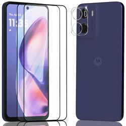 2-Pack Motorola Moto G05 Skærmbeskyttelse & 1-Pack linsebeskyttelse - Hærdet Glas 9H - Super kvalitet 3D