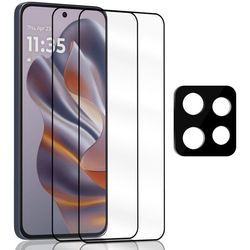 2-Pack Motorola Edge 60 Neo Skærmbeskyttelse & 1-Pack linsebeskyttelse - Hærdet Glas 9H - Super kvalitet 3D