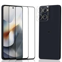 2-Pack Motorola Moto G56 Skærmbeskyttelse & 1-Pack linsebeskyttelse - Hærdet Glas 9H - Super kvalitet 3D