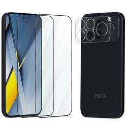 2-Pack Xiaomi Poco F8 Ultra Skærmbeskyttelse & 1-Pack linsebeskyttelse - Hærdet Glas 9H - Super kvalitet 3D