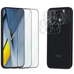 2-Pack Xiaomi Poco F8 Ultra Skærmbeskyttelse & 2-Pack linsebeskyttelse - Hærdet Glas 9H - Super kvalitet 3D