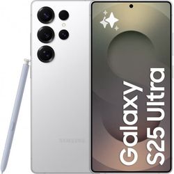 Samsung Galaxy S25 Ultra 5G telefon, 256/12 GB, Titanium hvid sølv