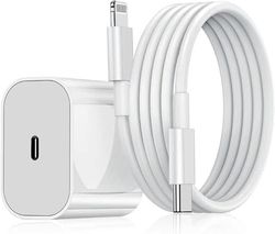 iPhone Adapter Oplader + Kabel 20W USB-C Hurtig oplader
