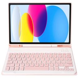 Alogy Tastaturcover med Stylusholder til Apple iPad 11 2025 iPad 109 2022 Lyserød