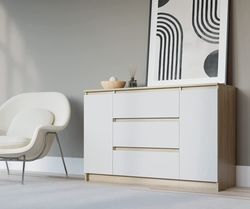 Kommode 2D3S, 120 x 78 x 39 cm, sort