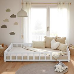 Barnsäng, 125x32x206,5 cm, Vit, Trä