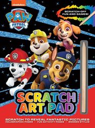Paw Patrol scratch art skrapepyssel aktivitetspakke pysselbok