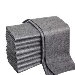 INF 5-pack mikrofiberkluter for glassrengjøring, lofri, stripefri, svart 30 cm